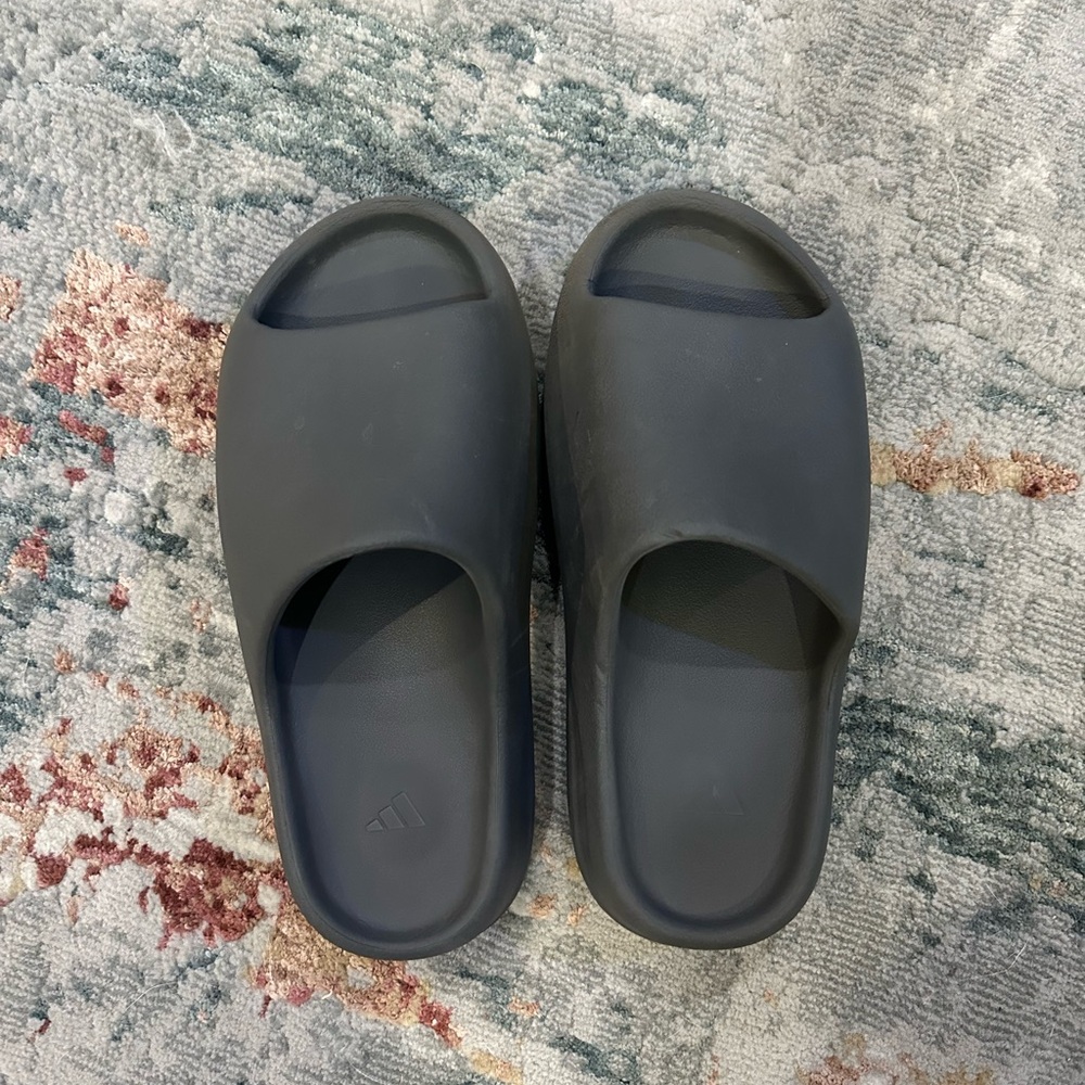 Adidas Charcoal Comfort Slides